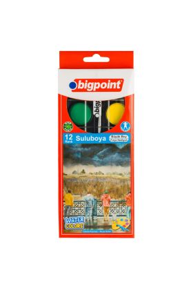 Bigpoint Suluboya 12 Renk - Büyük Boy x 12 Adet