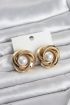 Pirinç Gold Renk Sarmal Model İncili Kadın Küpe - TJ-BKP11684