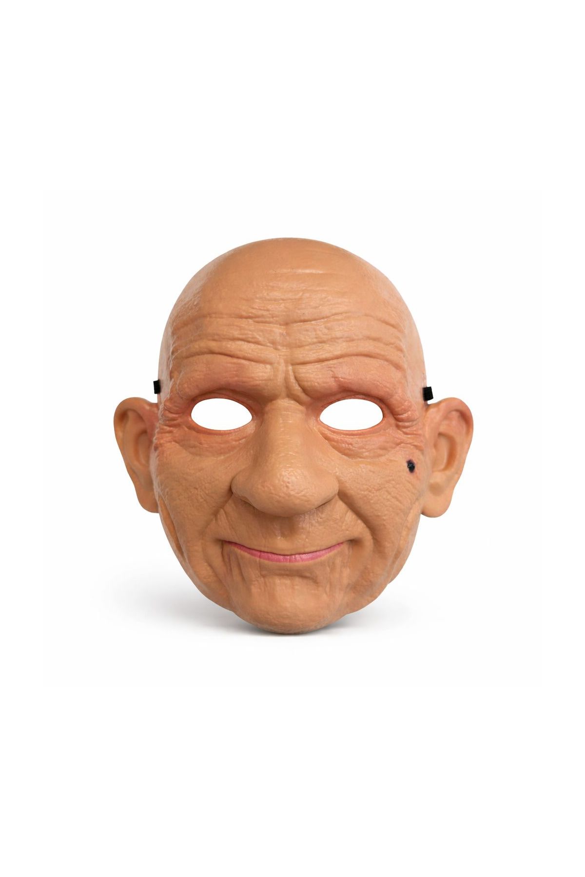 Gerçekçi Yaşlı Adam Maskesi – Lateks Görünümlü Plastik Korku Maskesi