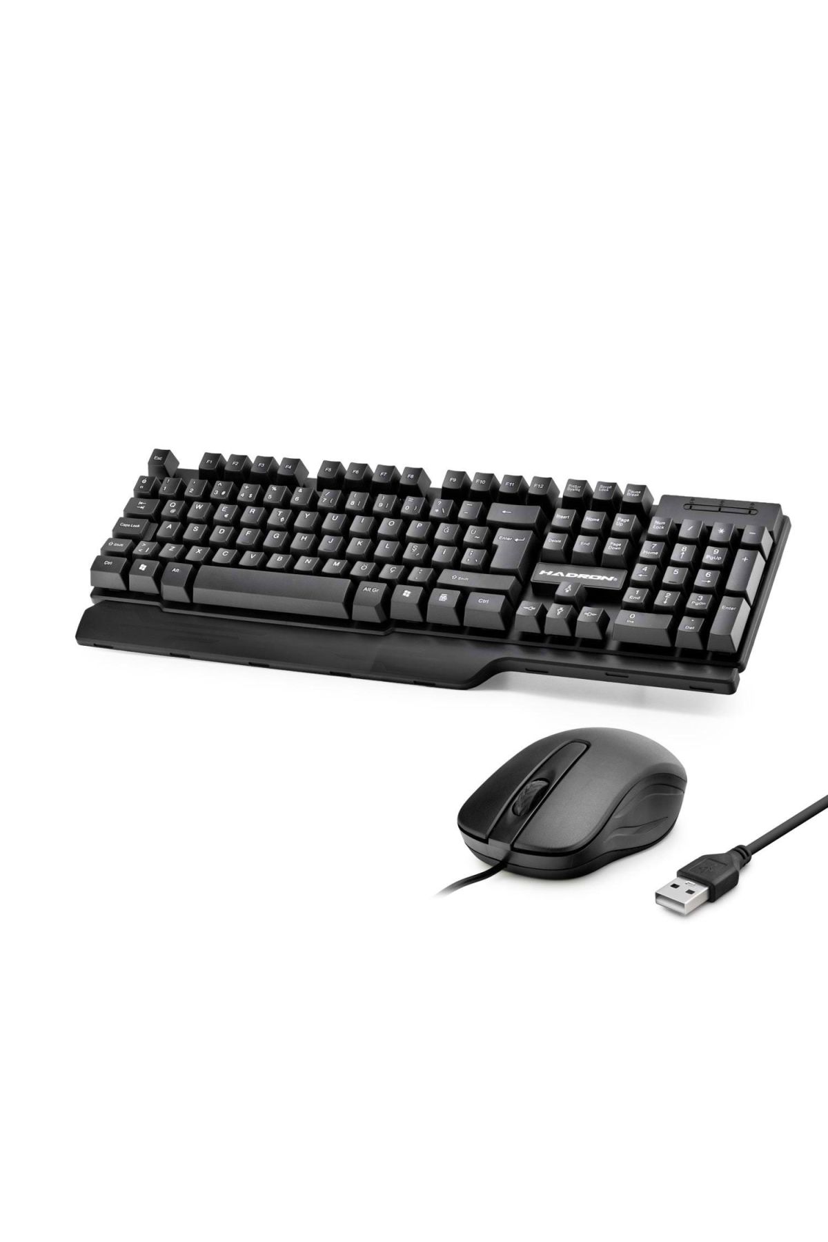 Ablolu Klavye Mouse Set Q Siyah HD861