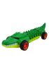 Timsah Araba - Otomatik Hareketli Sesli Işıklı 32 cm - Yeşil Timsah