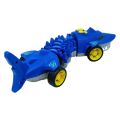 Köpekbalığı Araba - Otomatik Hareketli Sesli Işıklı 32 cm - Mavi Köpekbalığı
