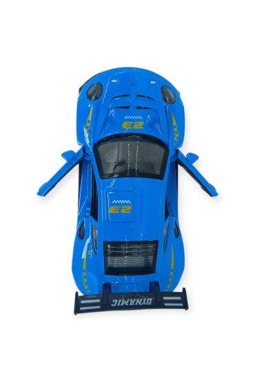 Sesli Işıklı Spor Araba 15 cm - 3291D - Mavi