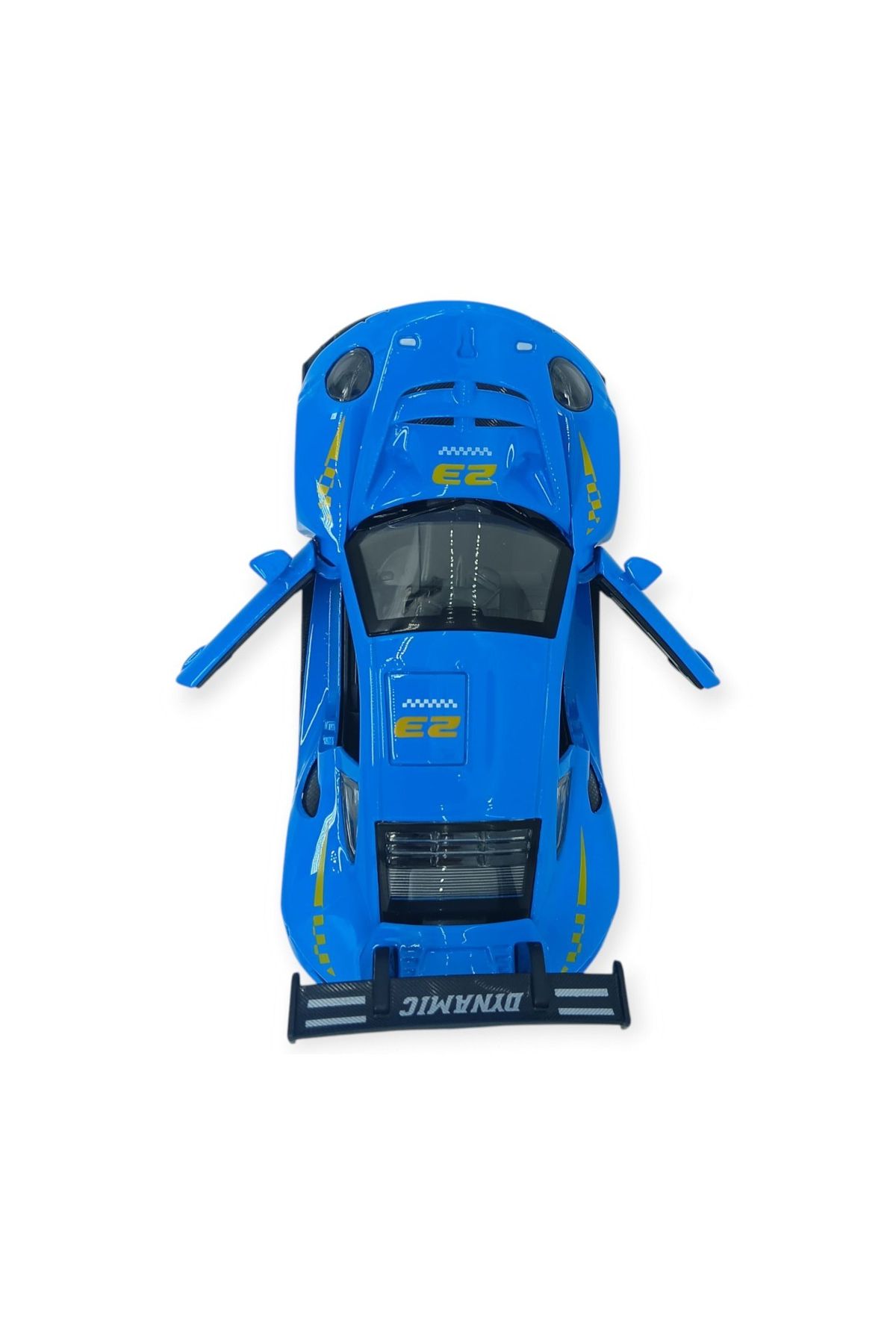 Sesli Işıklı Spor Araba 15 cm - 3291D - Mavi