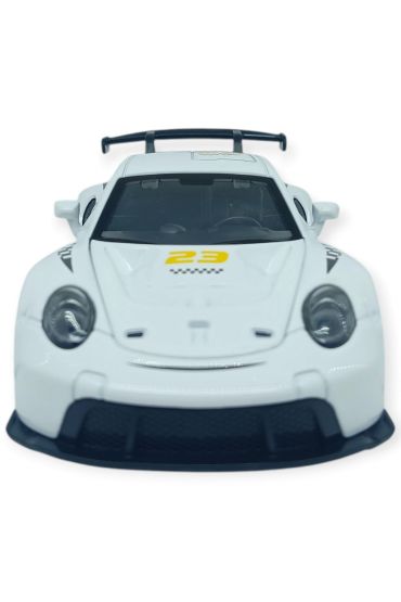 Sesli Işıklı Spor Araba 15 cm - 3291D - Beyaz