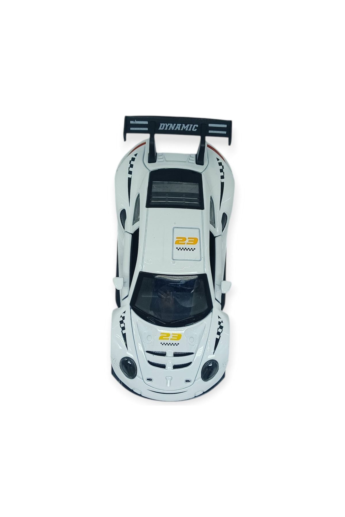 Sesli Işıklı Spor Araba 15 cm - 3291D - Beyaz