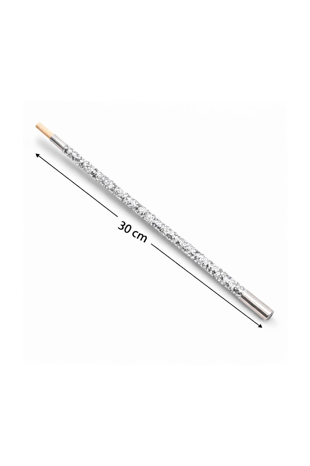 30 cm Gümüş Payetli Sigara Tutacağı – 1920’ler Gatsby Parti Aksesuarı