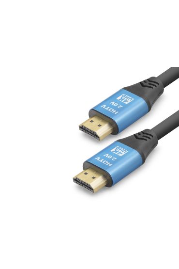 Hdmi 2.0 Kablo 4K Uhd 19+1 Od 8.0 Mm 20 M - Siyah Mavi ND4055