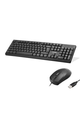 Klavye Ve Mouse Seti - Siyah KM501