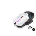 W19 Kablosuz Gaming Mouse Dual Mod 10000 Dpi 7 Tuş Makro 1000 Hz Rgb - Siyah Beyaz