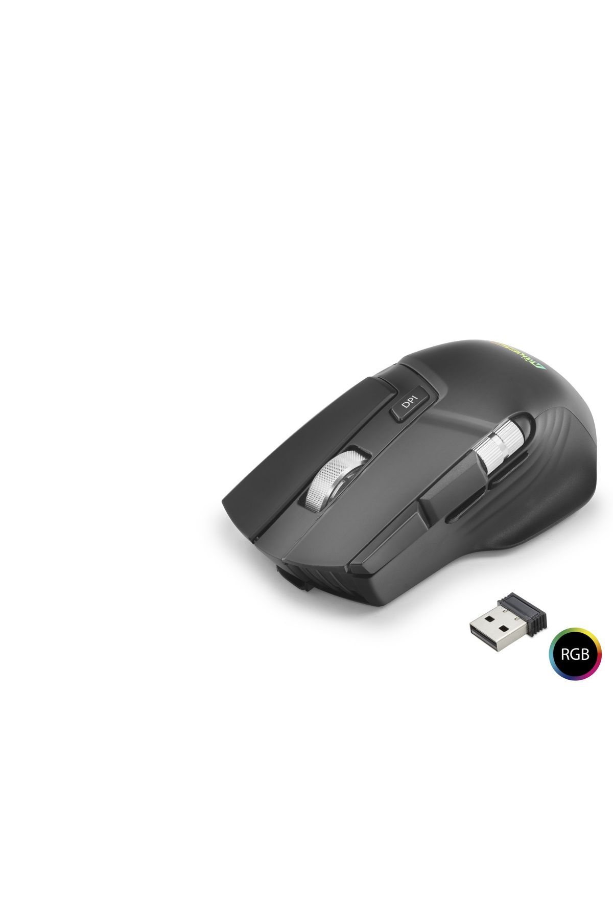 W13 Kablosuz Gaming Mouse Dual Mod 10000 Dpi 10 Tuş 1000 Hz Rgb - Siyah