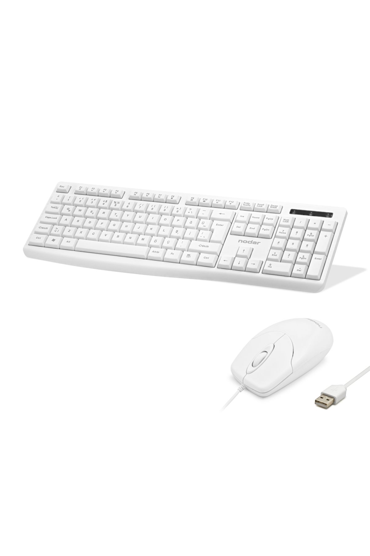 Klavye Ve Mouse Seti - Beyaz KM8519