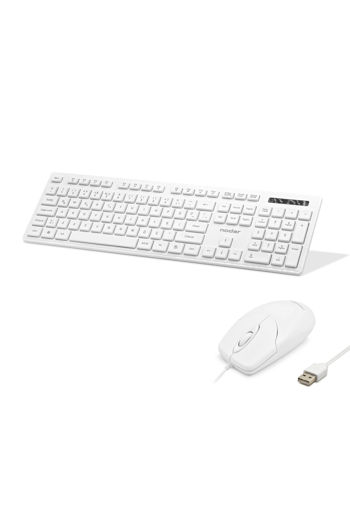 Klavye Ve Mouse Seti - Beyaz KM8520