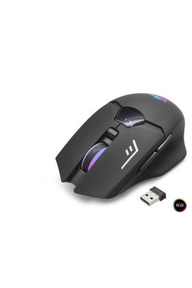 G400 Kablosuz Gaming Mouse Dual Mod 1600 Dpi Sessiz Rgb - Siyah
