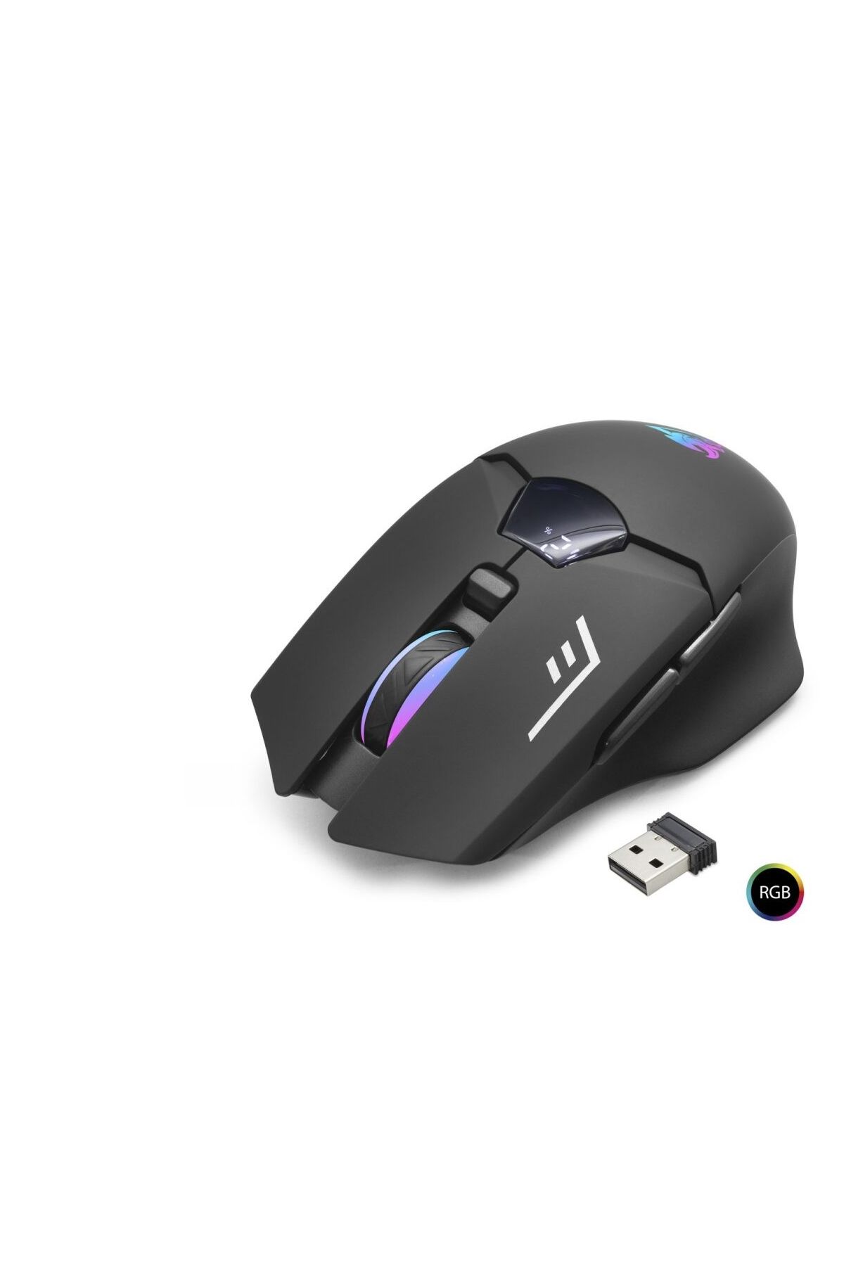 G400 Kablosuz Gaming Mouse Dual Mod 1600 Dpi Sessiz Rgb - Siyah