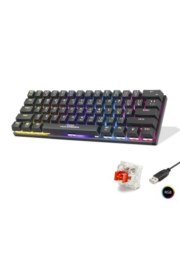 Mekanik Gaming Mini Klavye Red Switch Rgb - Siyah G509R