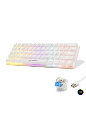 Mekanik Gaming Mini Klavye Blue Switch Rgb - Beyaz G508B