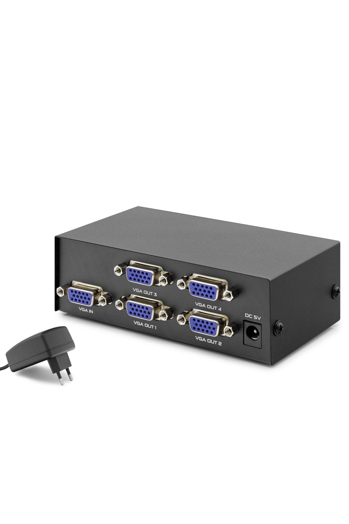 Vga Splitter 1 In 4 Out 200 Mhz - Siyah HDX1278