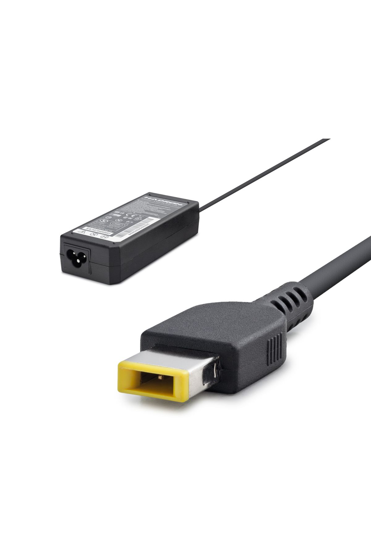 20V 4.5A 90W Laptop Adaptörü - Usb Tip Sarı Kare Uç - IBM Uyumlu - Siyah HD784