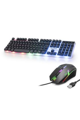 Gaming Klavye Ve Mouse Seti Led - Siyah KGC10