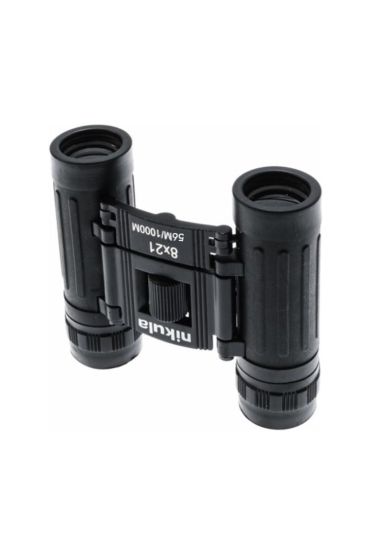 8x21 Dürbün Siyah  Dürbünü 56m/1000m Kauçuk Kaplama NK