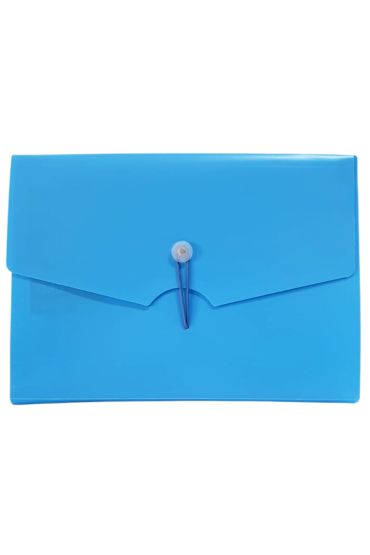 Bigpoint Körüklü Dosya 13 Cepli Lastikli A4 Mavi