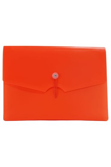 Bigpoint Körüklü Dosya 13 Cepli Lastikli A4 Turuncu