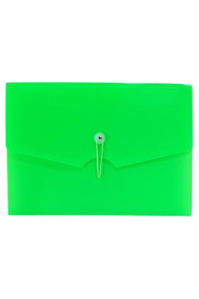 Bigpoint Körüklü Dosya 13 Cepli Lastikli A4 Yeşil