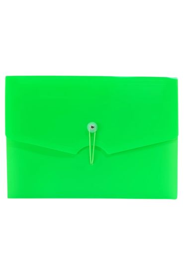 Bigpoint Körüklü Dosya 13 Cepli Lastikli A4 Yeşil