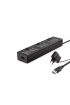 Usb Hub 10*Usb 1M Siyah ( Güç Adaptörlü) HDX7005
