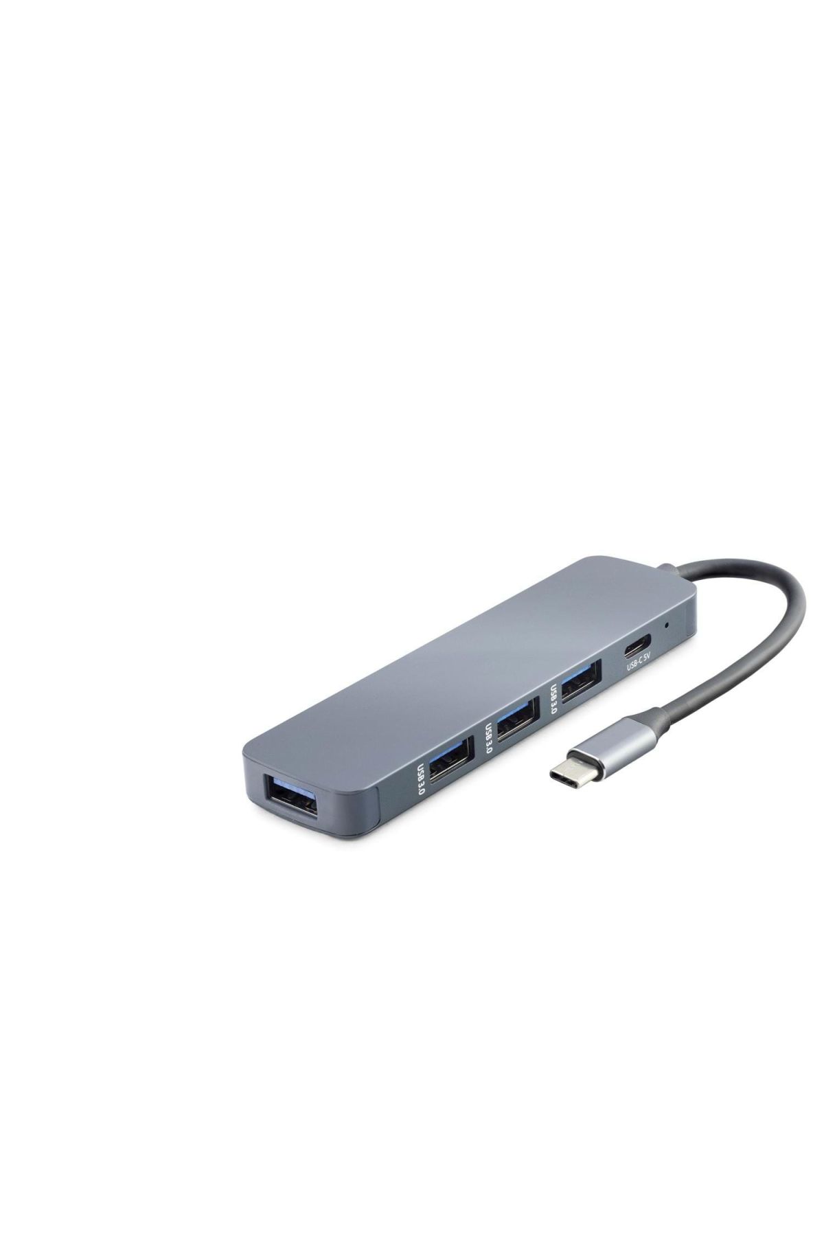 Type-C Hub 4*Usb3.0 + Dc Sv Gri HDX7044