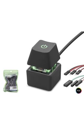 Masaüstü Bilgisayar Rgb Power Tuşu On/Off Switch Siyah ND2811