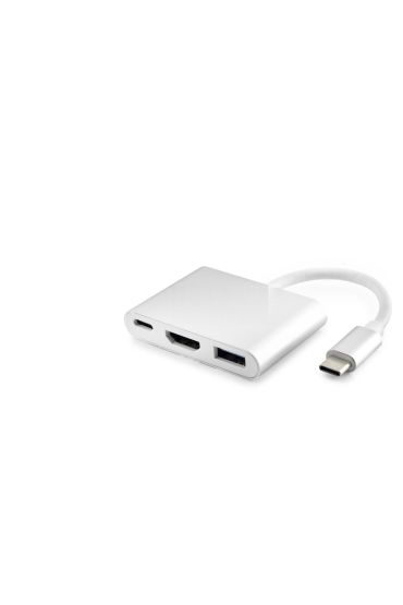 Type-C Combo Hub Hdmi 4K Usb 3.0 3 Port - Gri HDX7764