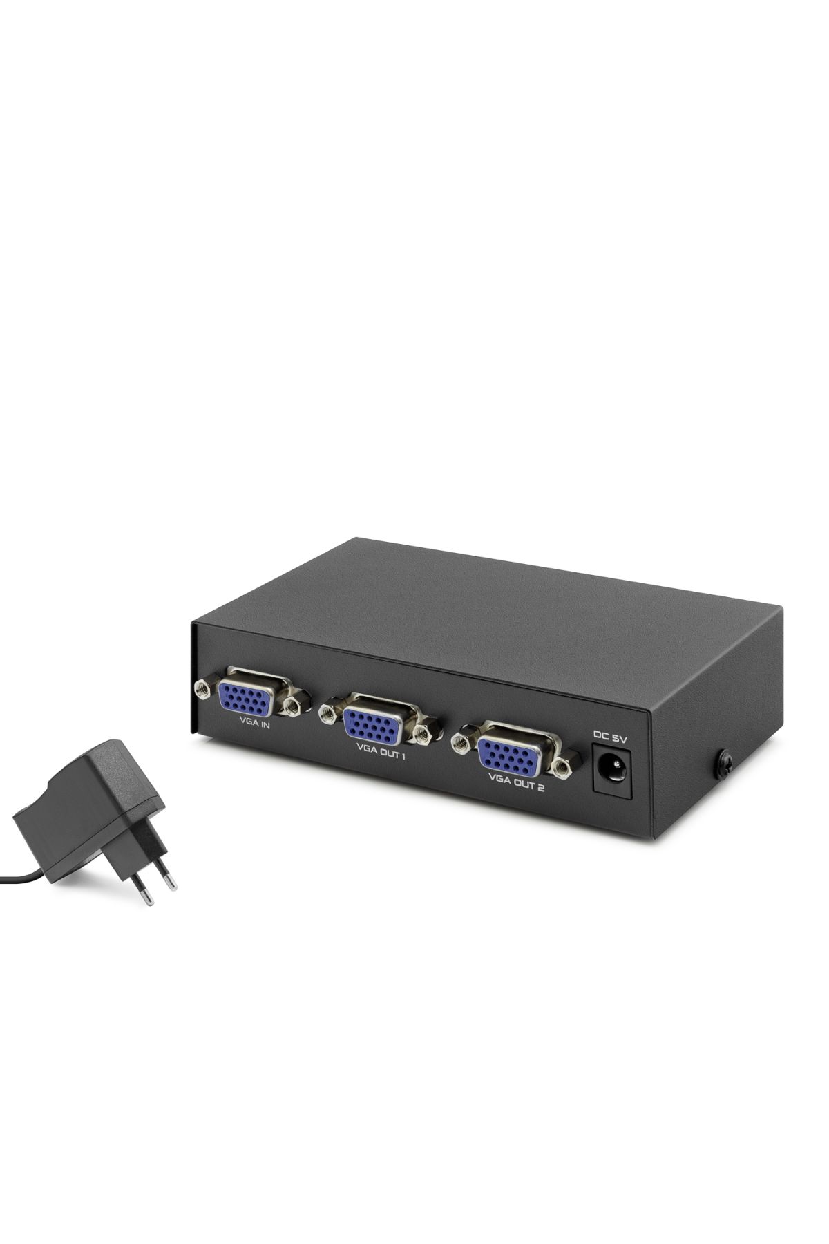 Vga Splitter 1 In 2 Out 200 Mhz - Siyah HDX1277