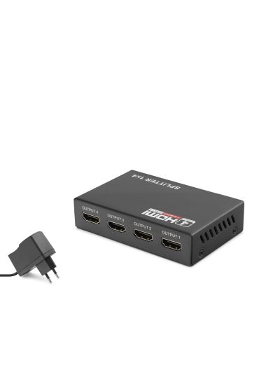 Hdmi Splitter 1080P 3D 1 In 4 Out - Siyah HDX1286