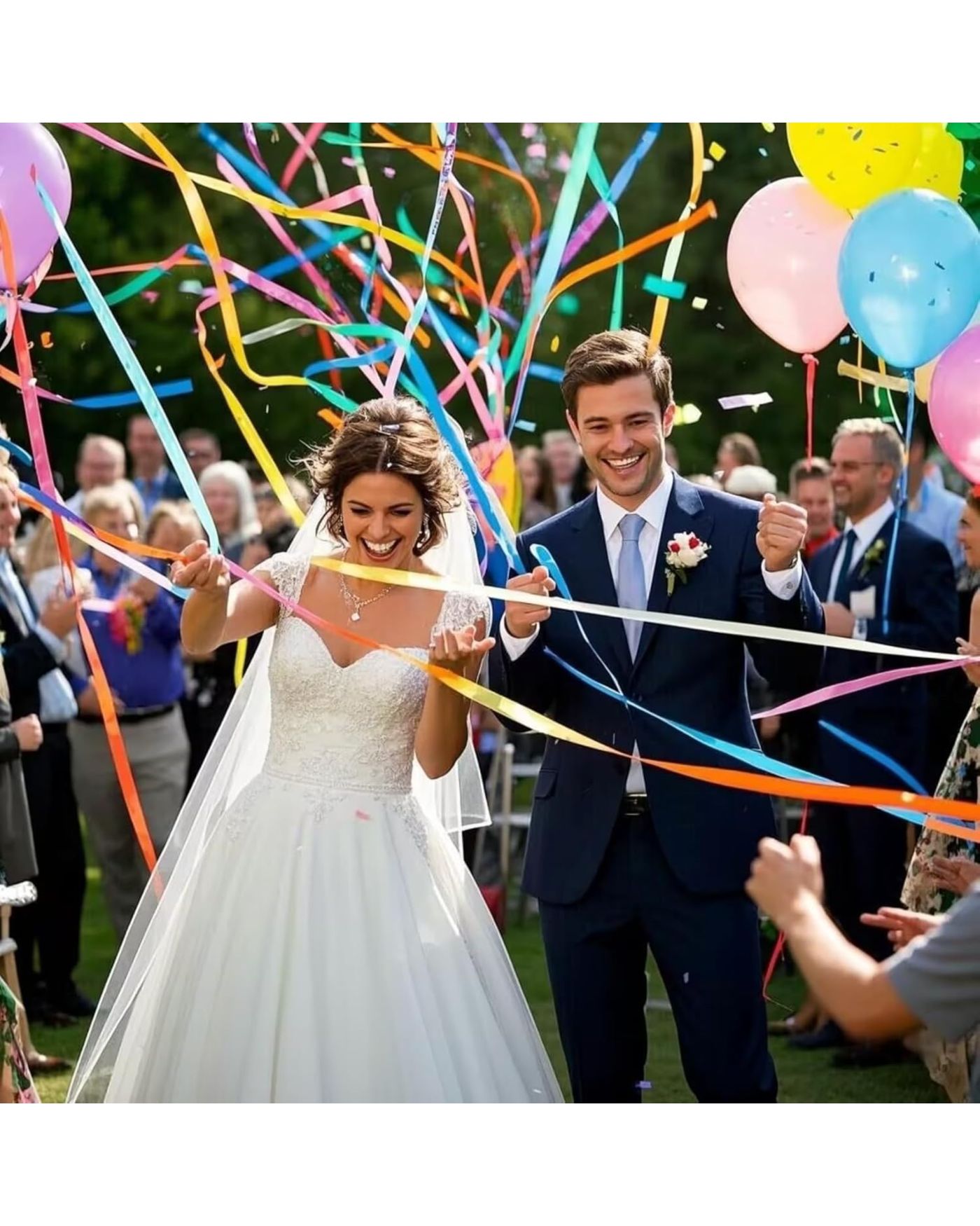 30 Şeritli Renkli Elle Atılan Konfeti – 5 Metre Uzayan Şerit Konfeti 1 Adet