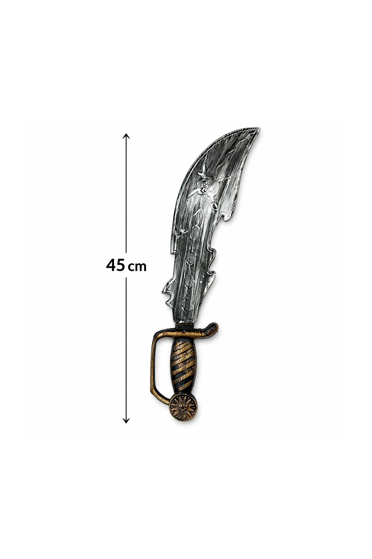 Eskitme Detaylı Plastik Korsan ı 45 cm