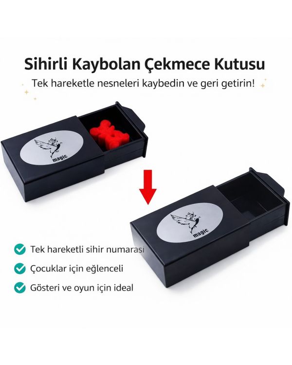 Herşeyi Kaybeden Sihirli Kutu Sihirli Çekmece 3x10x7 cm