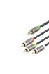 3.5 Mm To 3Rca Kablo 2Lıne Gold 5M Siyah HDX1066