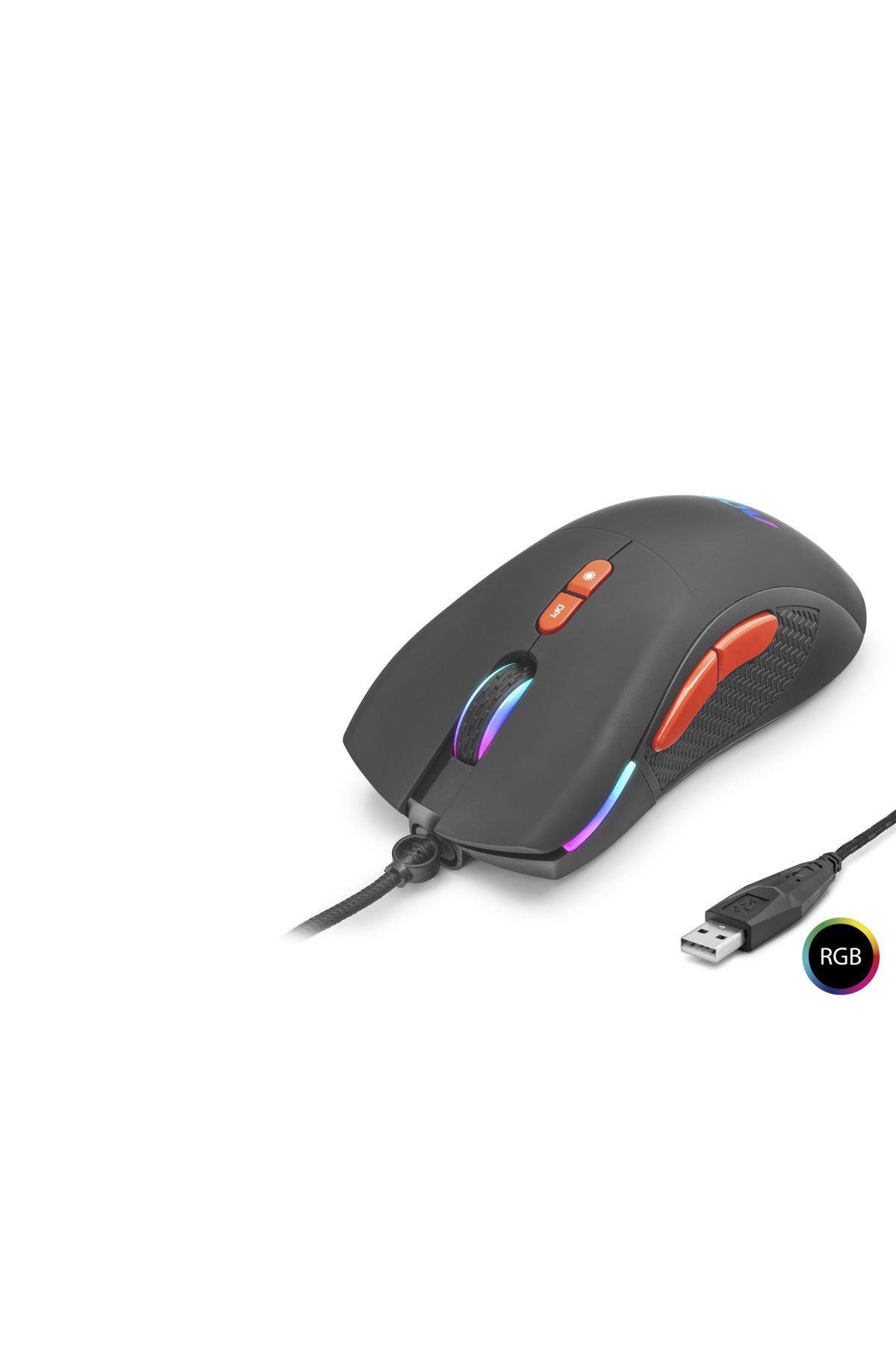 Gaming Mouse Optik Ayarlanabilir Dpi Usb Rgb - Siyah GM180B/LA