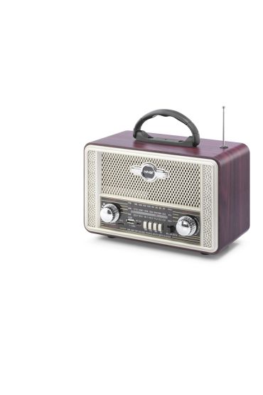 Bluetooth Nostaljik Hoparlör Fm 23 X 12.2 X 16.4 Cm NS8098BT