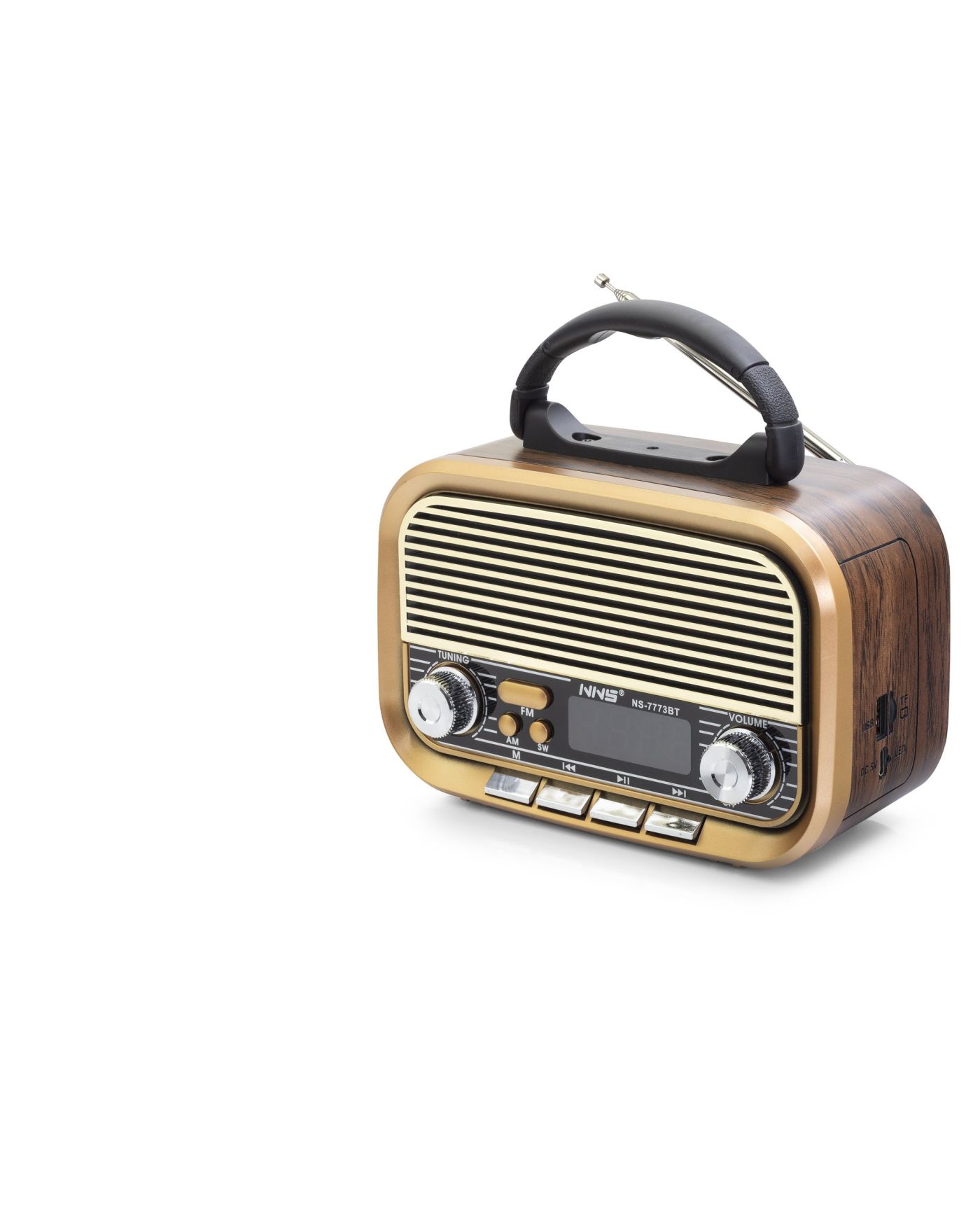 Bluetooth Nostaljik Hoparlör Fm 20 X 10.2 X 14.5 Cm NS7773BT