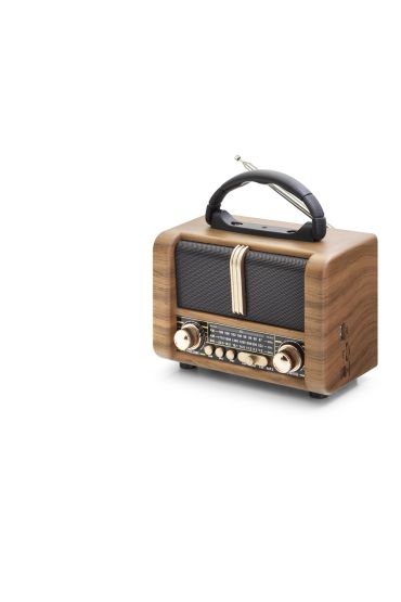 Bluetooth Nostaljik Hoparlör Fm 16.6 X 9.4 X 12.5 Cm NS8107BT