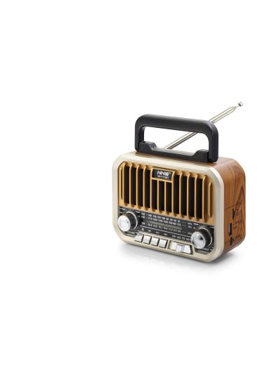 Bluetooth Nostaljik Hoparlör Fm 16.5 X 6.9 X 11.9 Cm NS7115BT