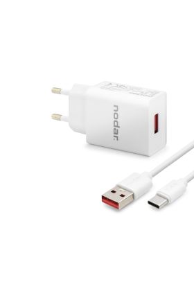 Type-C Hızlı Şarj Seti 12W 2.4A Usb Adaptörlü - Beyaz ND1005