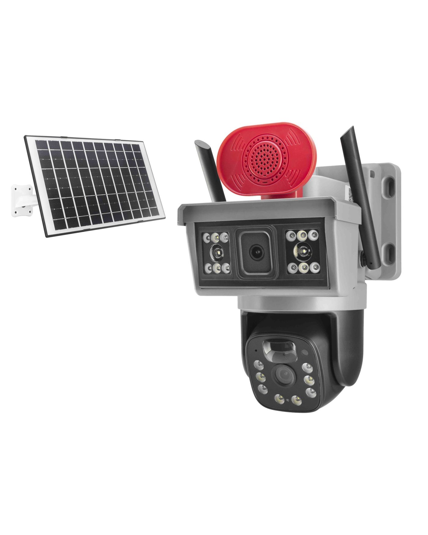 Solar 4G Ip Kamera 2 × 3 Mp Lens V380 Siyah YT-15G