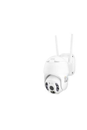 Wi-Fi Speed Dome Ip Kamera 2 Mp Pan Tilt 8 Led Icsee Beyaz RX-88AI