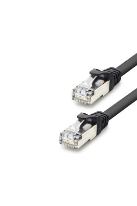 Cat7 Ethernet Patch Kablosu 10 Gbps 600 Mhz 60 Cm - Siyah HDX5089