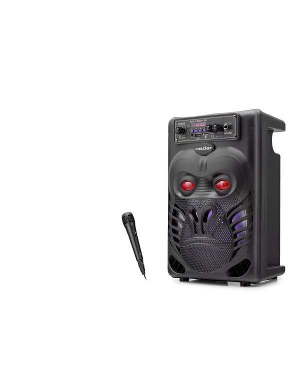 Bluetooth Karaoke Hoparlör Fm 8 Mikrofonlu 34 X 22.7 X 17.6 Cm - Siyah ND2820
