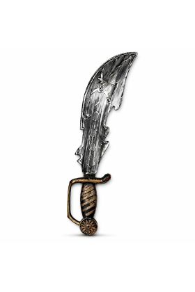 Eskitme Detaylı Plastik Korsan Kılıcı 45 cm